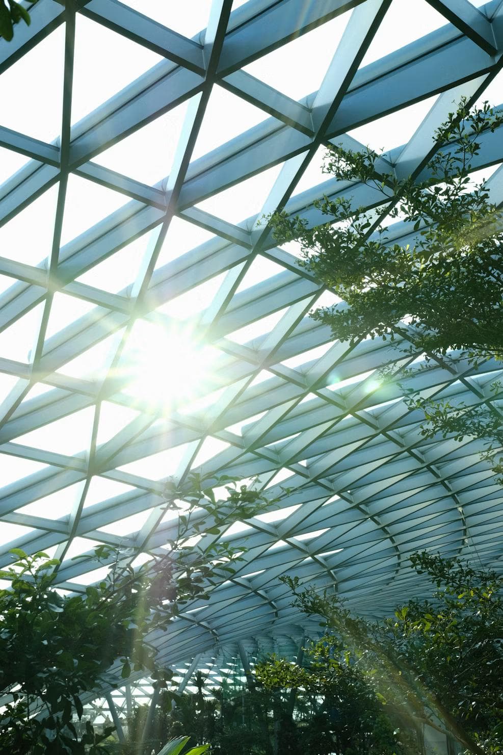 Solar generation in South-East Asia at golden hour